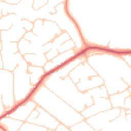 Daytime road noise heatmap for GU6 7EF