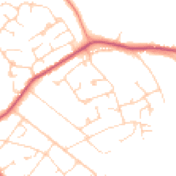 Daytime road noise heatmap for GU6 7ER