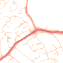 Daytime road noise heatmap for GU6 7FR