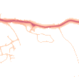 Daytime road noise heatmap for GU6 7GE