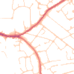 Daytime road noise heatmap for GU6 7HH