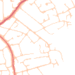Daytime road noise heatmap for GU6 7HL