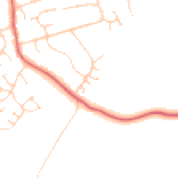 Daytime road noise heatmap for GU6 7LB