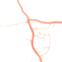 Daytime road noise heatmap for GU6 7QA