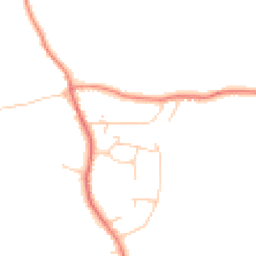 Daytime road noise heatmap for GU6 7QB