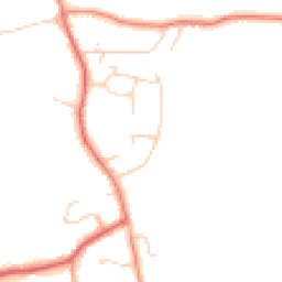 Daytime road noise heatmap for GU6 7QR