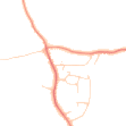 Daytime road noise heatmap for GU6 7QS