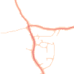 Daytime road noise heatmap for GU6 7QT