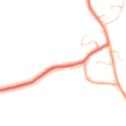 Daytime road noise heatmap for GU6 7RN