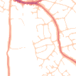 Daytime road noise heatmap for GU6 8BU