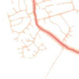 Daytime road noise heatmap for GU6 8FH