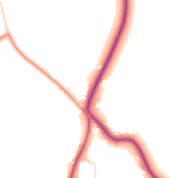 Daytime road noise heatmap for GU6 8HF