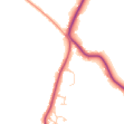 Daytime road noise heatmap for GU6 8HQ