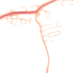 Daytime road noise heatmap for GU6 8JQ