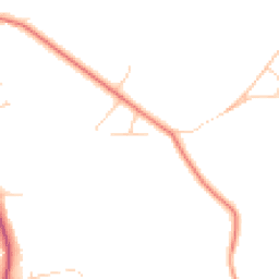 Daytime road noise heatmap for GU6 8QP