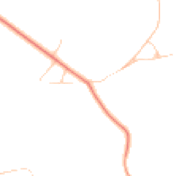 Daytime road noise heatmap for GU6 8QW