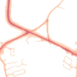 Daytime road noise heatmap for GU6 8SQ