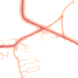 Daytime road noise heatmap for GU6 8SY