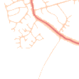 Daytime road noise heatmap for GU6 8UA