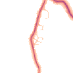 Daytime road noise heatmap for GU6 8UL