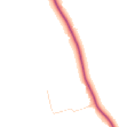Daytime road noise heatmap for GU8 4AB