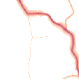 Daytime road noise heatmap for GU8 4AE