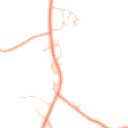 Daytime road noise heatmap for GU8 4AJ