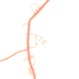 Daytime road noise heatmap for GU8 4AL