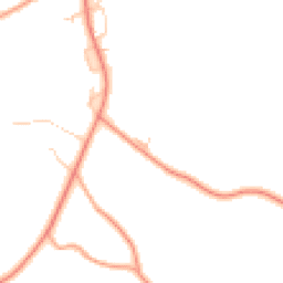 Daytime road noise heatmap for GU8 4AT