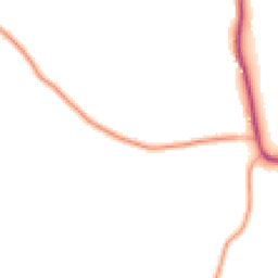 Daytime road noise heatmap for GU8 4BE