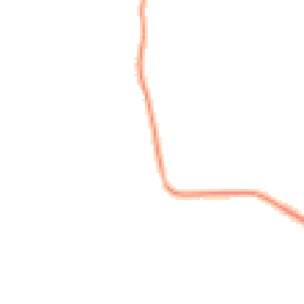 Night-time road noise heatmap for GU8 4BG
