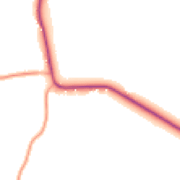 Daytime road noise heatmap for GU8 4BH
