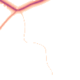 Daytime road noise heatmap for GU8 4BW