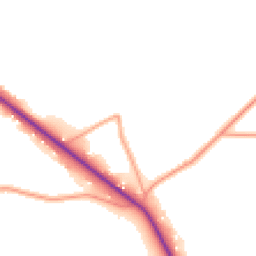 Daytime road noise heatmap for GU8 4EP