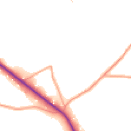 Daytime road noise heatmap for GU8 4ER