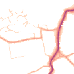 Daytime road noise heatmap for GU8 4GH