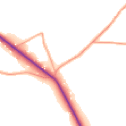 Daytime road noise heatmap for GU8 4HD