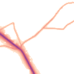 Daytime road noise heatmap for GU8 4HE