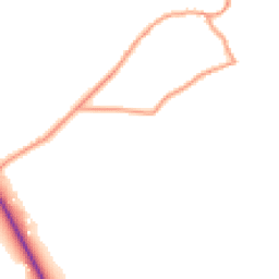 Daytime road noise heatmap for GU8 4HF