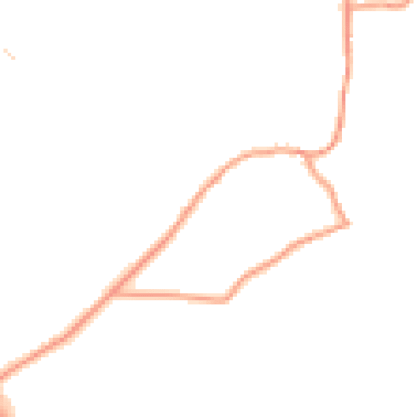 Daytime road noise heatmap for GU8 4HQ
