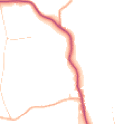 Daytime road noise heatmap for GU8 4JN