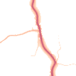 Daytime road noise heatmap for GU8 4JQ