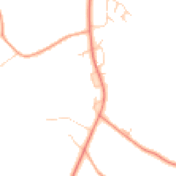Daytime road noise heatmap for GU8 4LE