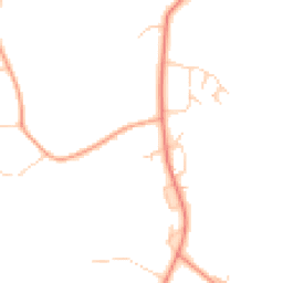 Daytime road noise heatmap for GU8 4LL