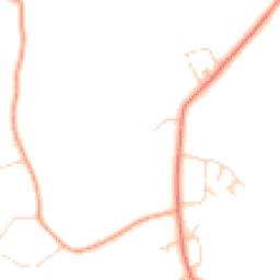 Daytime road noise heatmap for GU8 4LX