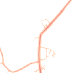 Daytime road noise heatmap for GU8 4LY