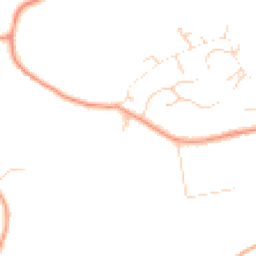 Daytime road noise heatmap for GU8 4PN