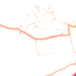 Daytime road noise heatmap for GU8 4QW