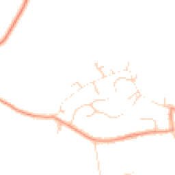 Daytime road noise heatmap for GU8 4RA