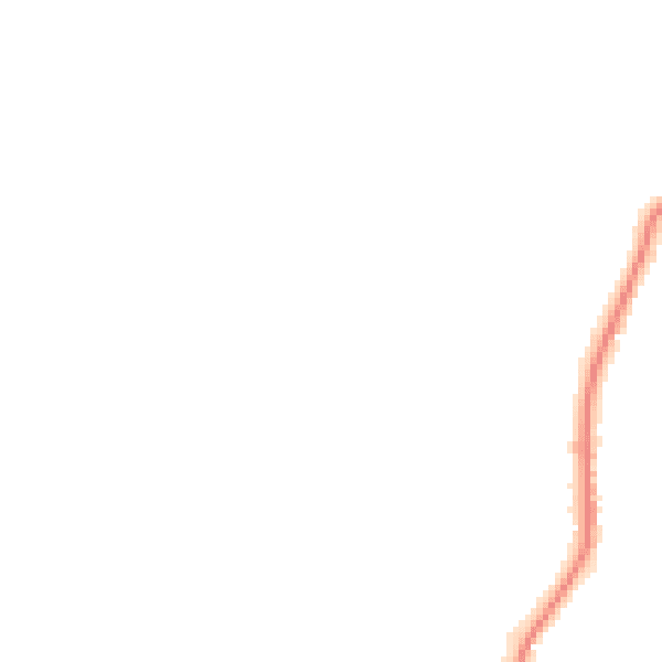 Night-time road noise heatmap for GU8 4RN